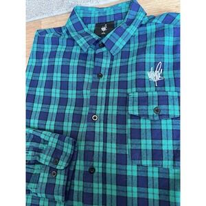 Mike Shinoda Cities Flannel Men's Size XXL Long Sleeve Button Up